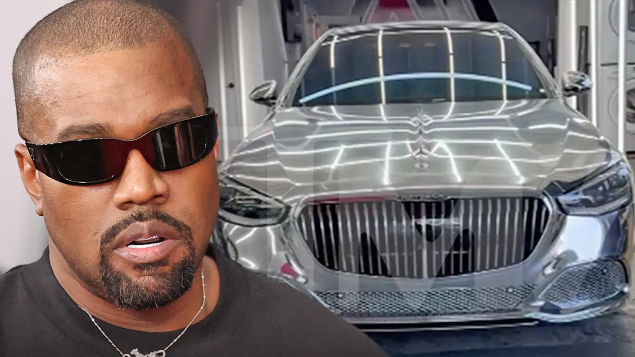 Maybach S680 al lui Kanye West a necesitat 10 zile pentru a fi finalizat, cu straturi de crom.